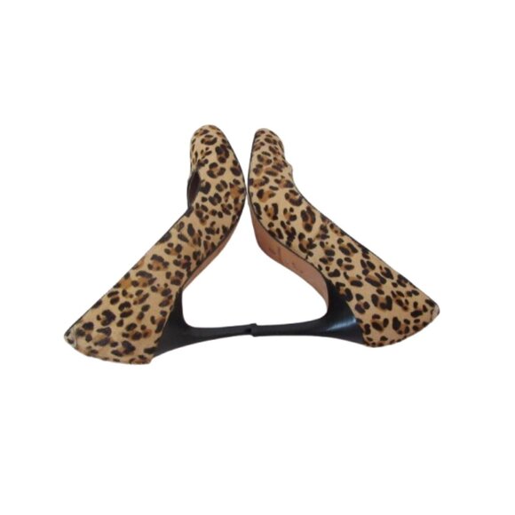 Corso Como Leopard Black Hair Calf Heel Heels in Size 7M - Picture 6 of 8